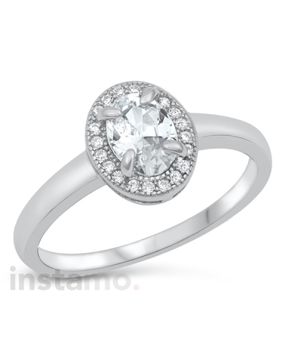 Stříbrný prsten s bílým opálem-253744-20