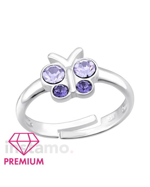 Stříbrný prsten motýl-313589-20