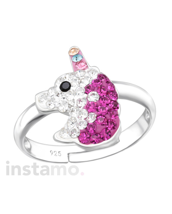 Stříbrný prsten jednočožec-313579-20