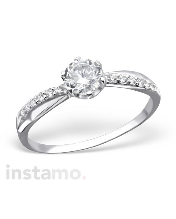 Dámsky strieborný prsteň