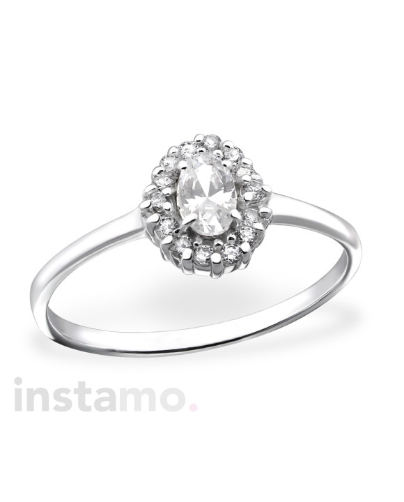 Dámsky strieborný prsteň