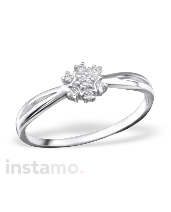 Dámsky strieborný prsteň