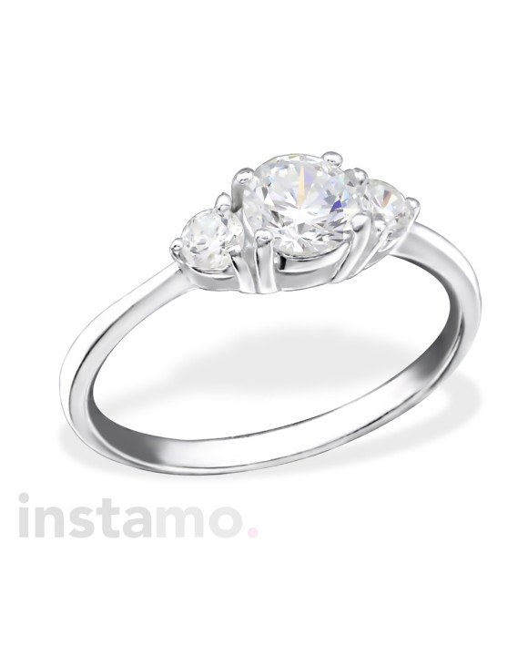 Dámsky strieborný prsteň