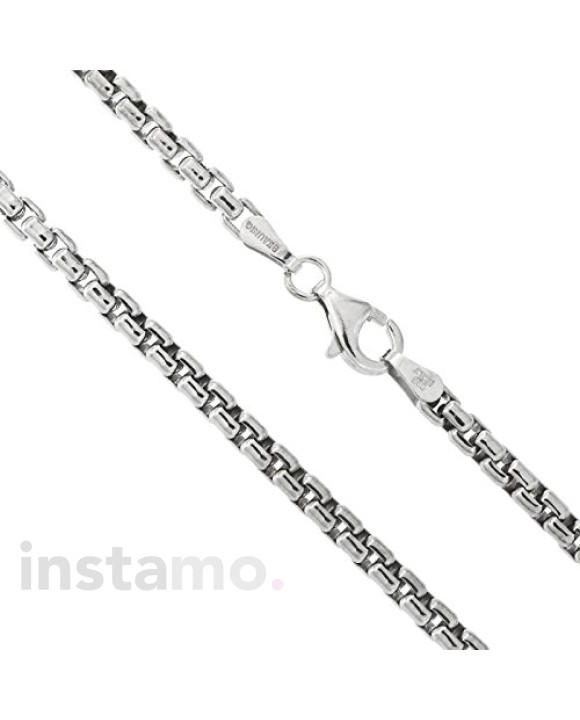 Stříbrný řetízek pozlacený růžovým zlatem-235539-20