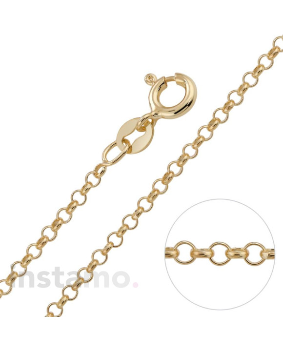 Stříbrný řetízek pozlacený-237440-20