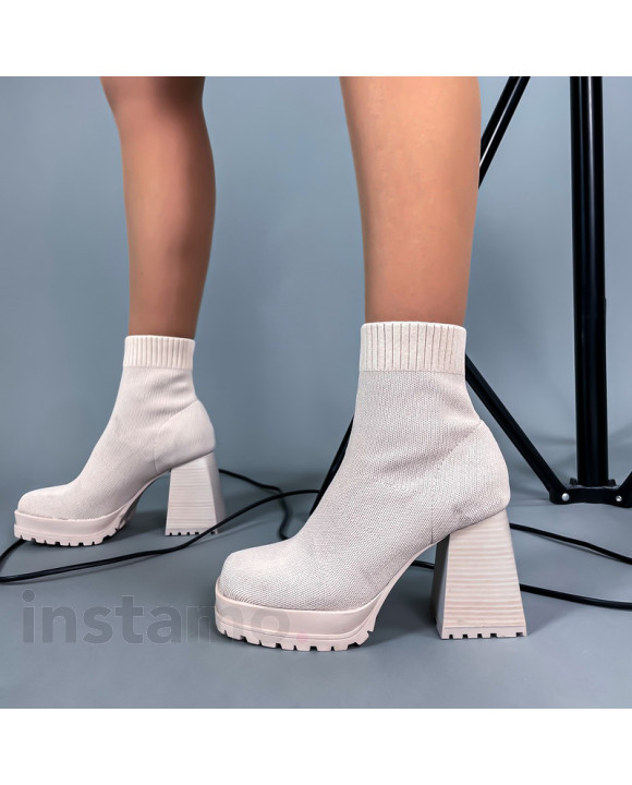 Béžové kotníkové boty-274592-20