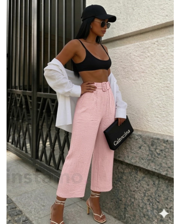 Růžové mušelínové kalhoty-326318-20