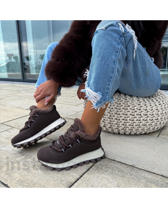 Hnědé zateplené tenisky-322622-20