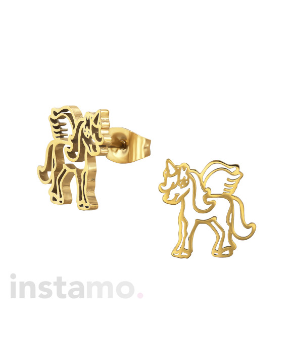 Ocelové náušnice jednorožec-313678-20