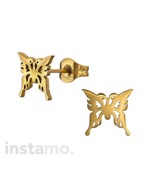 Ocelové náušnice motýl-313681-20