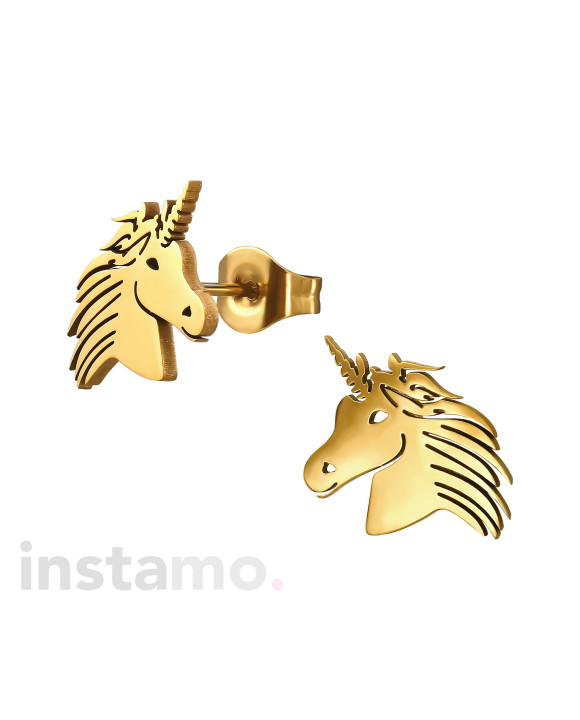 Ocelové náušnice jednorožec-313687-20
