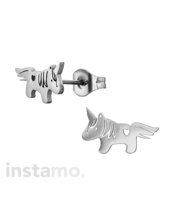 Ocelové náušnice koník-313690-20