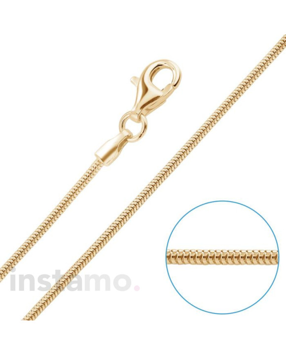 Stříbrný řetízek pozlacený-235514-20