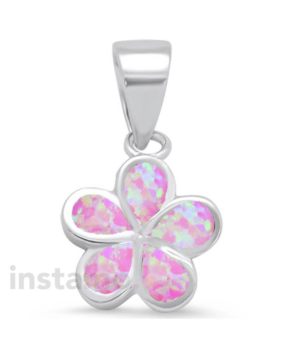 Stříbrný přívěsek s opálem květinka-257337-20