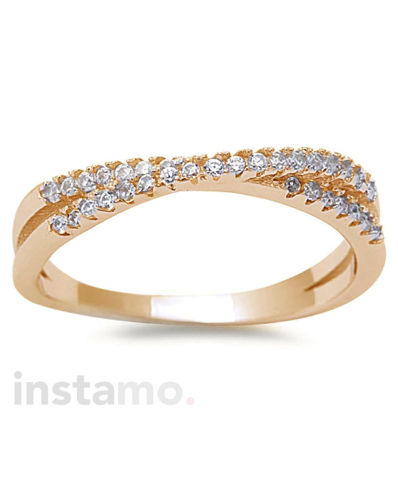 Stříbrný pozlacený prsten-257188-20