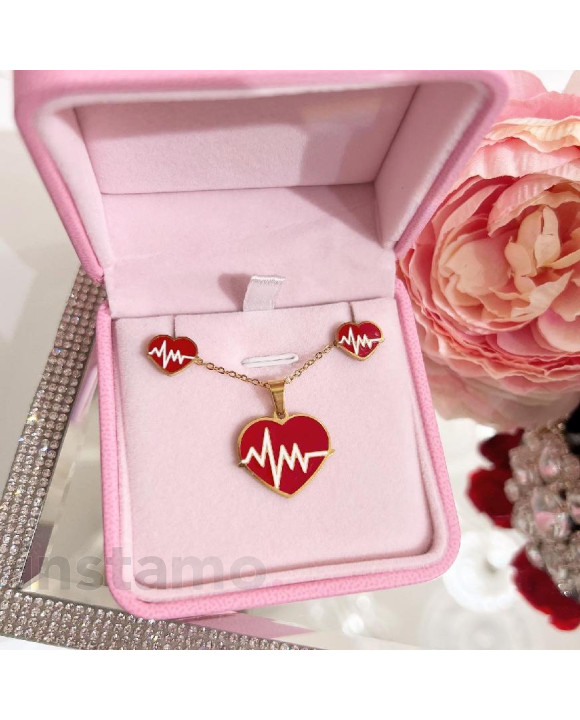 Dětská ocelová souprava srdce-276467-20