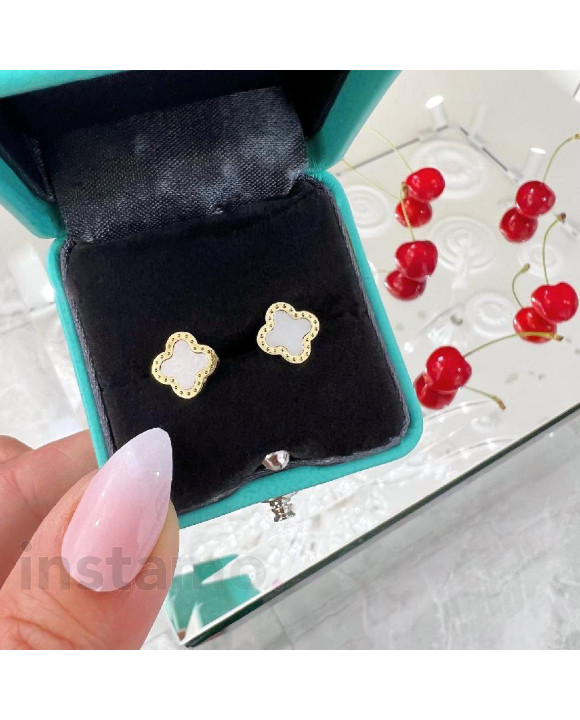 Dámské ocelové náušnice pozlacené-265331-20