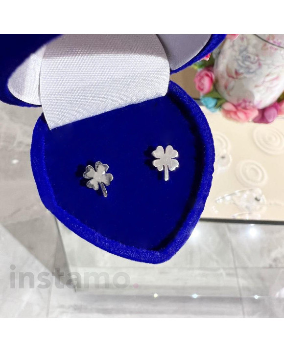 Dámské ocelové náušnice čtyřlístek-275399-20