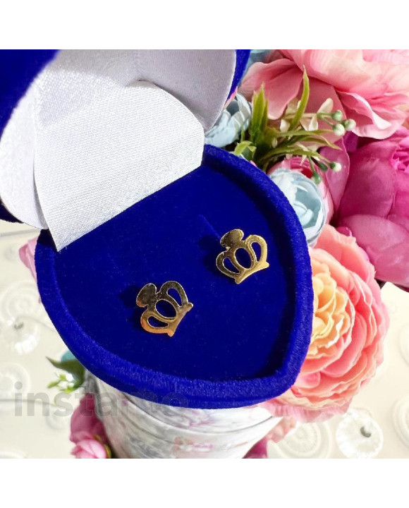 Dámské ocelové náušnice pozlacené-275404-20