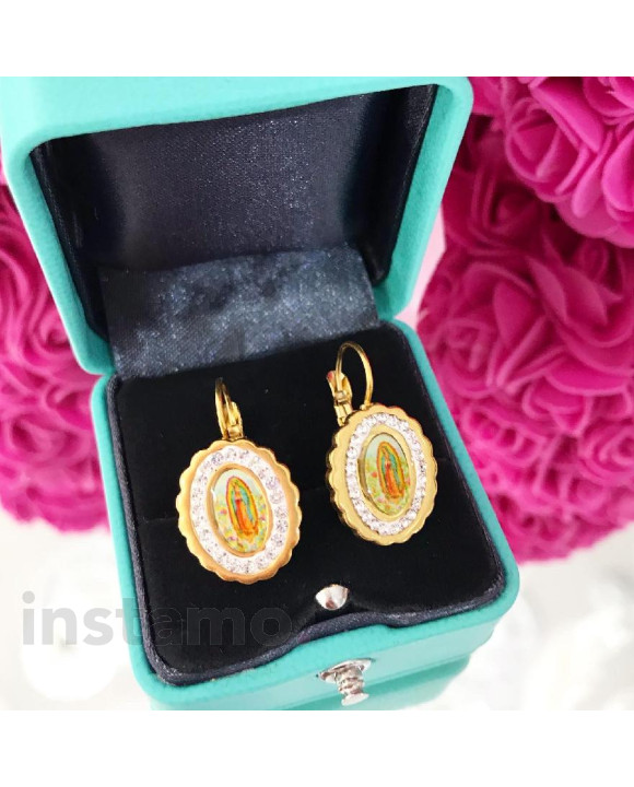 Dámské ocelové náušnice Panna Marie-248079-20