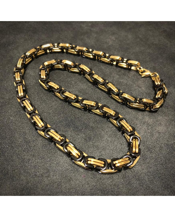 Pánský ocelový řetízek kombinovaný-276939-20