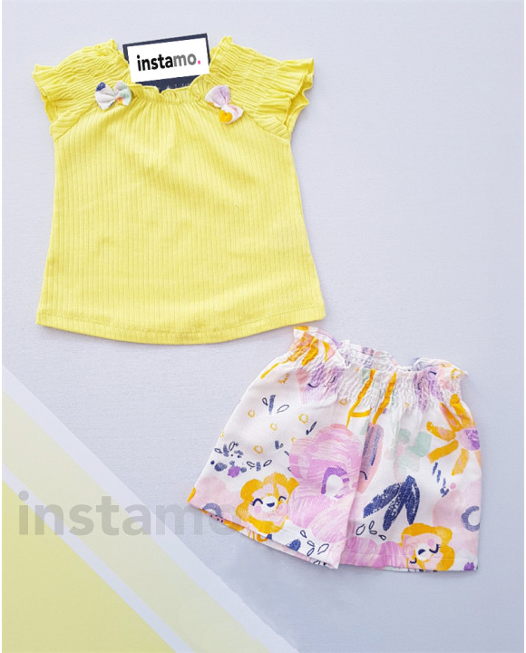 Žlutá květinková letní souprava-269968-20