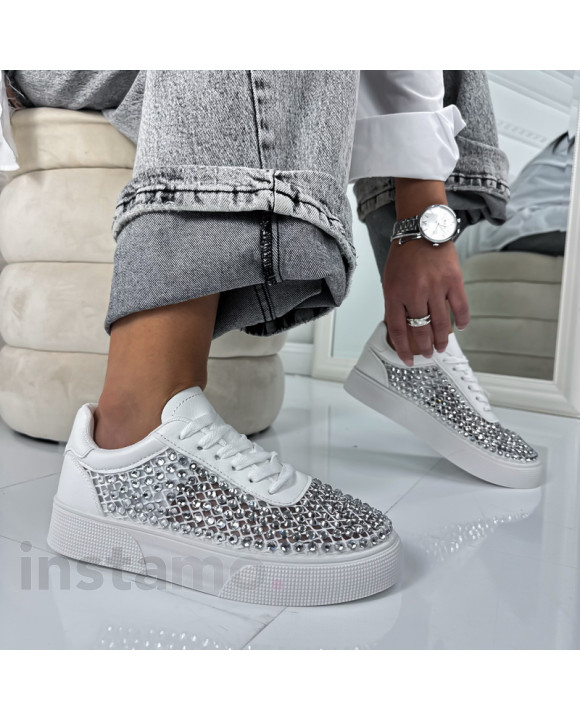 Bílé tenisky s kamínky-324907-20