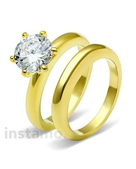 Dámsky pozlátený prsteň