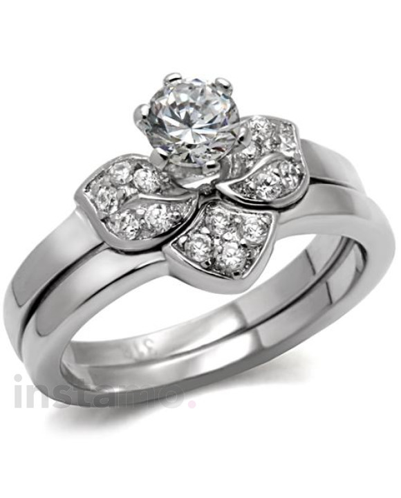 Dámsky oceľový prsteň