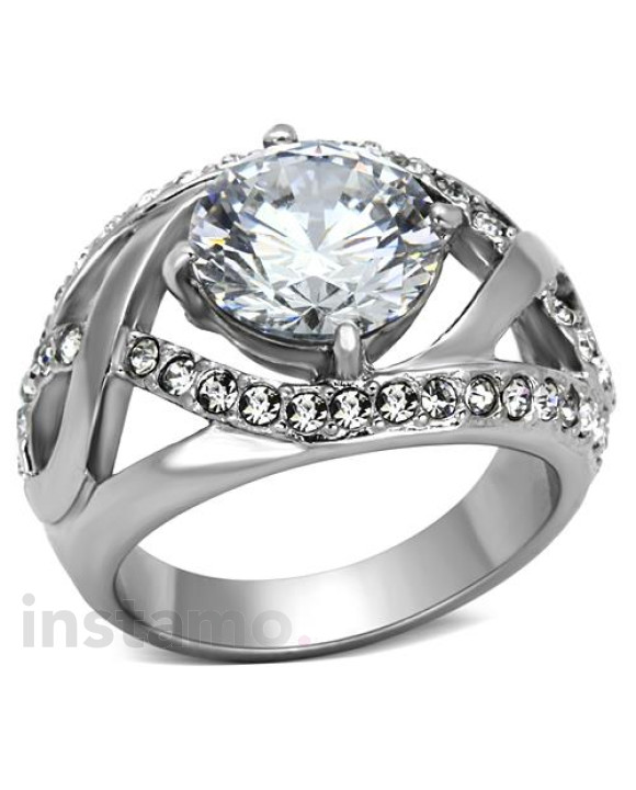 Dámsky oceľový prsteň