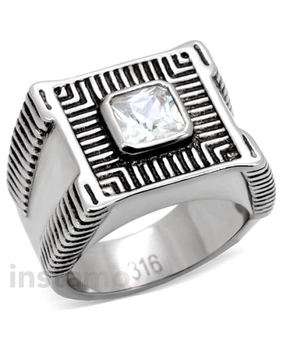 Pánsky oceľový prsteň