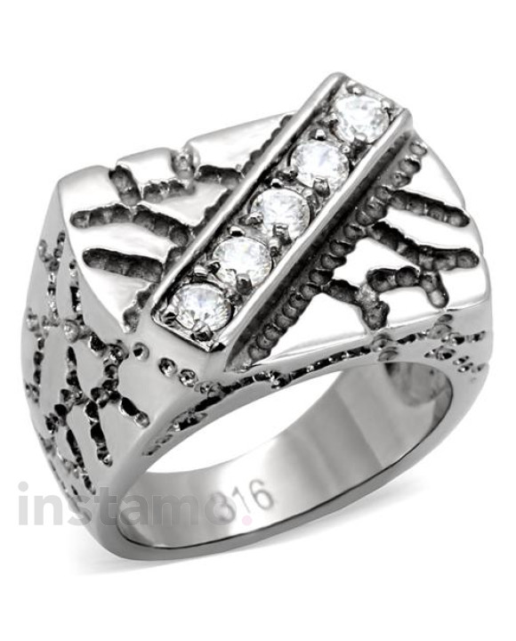 Pánsky oceľový prsteň