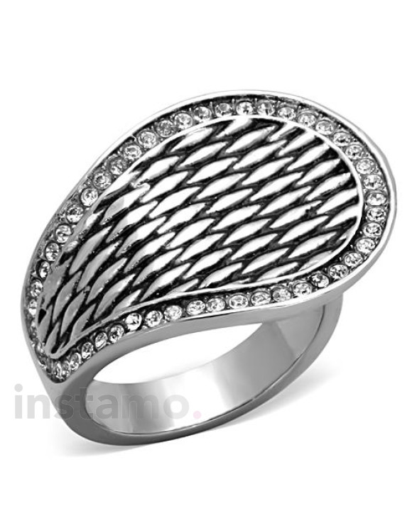 Dámsky oceľový prsteň