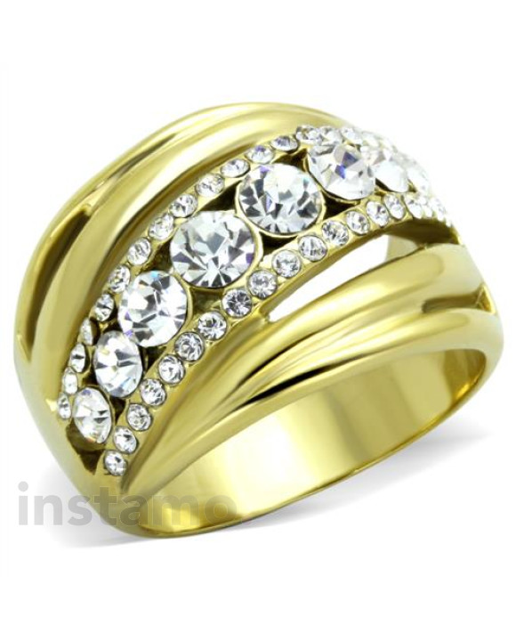 Dámsky oceľový prsteň