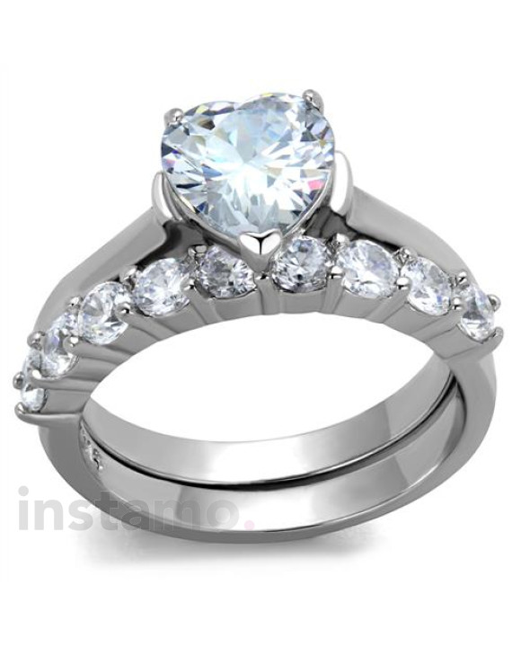 Dámsky oceľový prsteň