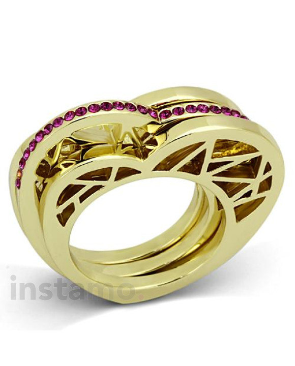 Dámsky oceľový prsteň