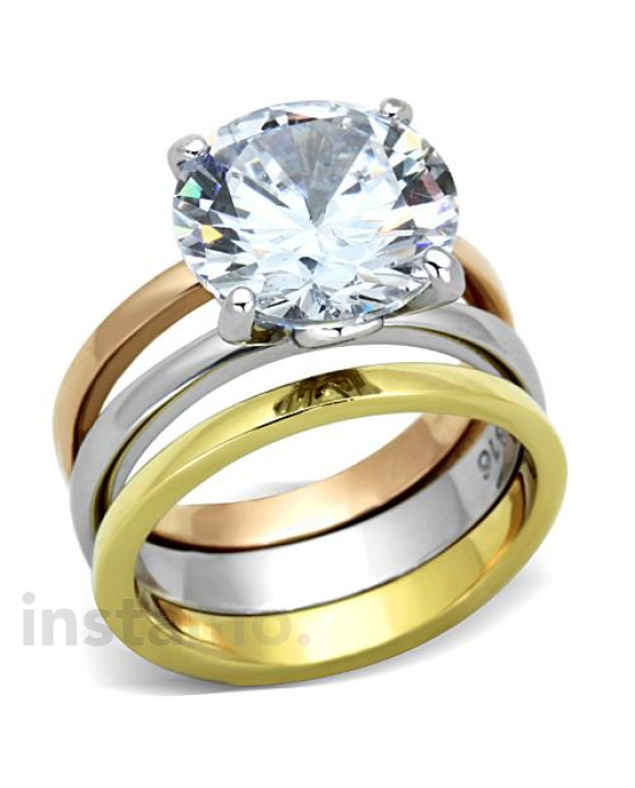 Dámsky oceľový prsteň