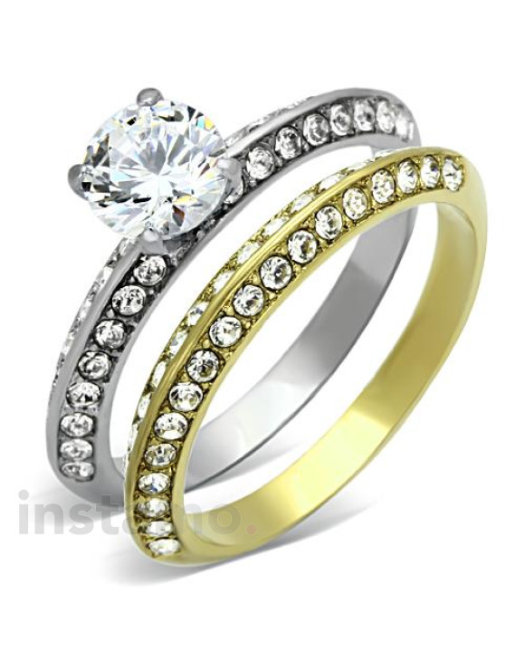 Dámsky oceľový prsteň