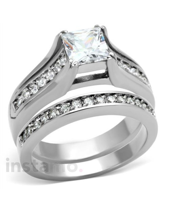 Dámsky oceľový prsteň