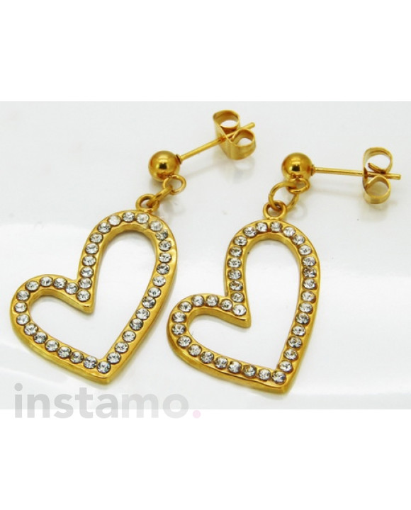 Dámske oceľové srdiečka