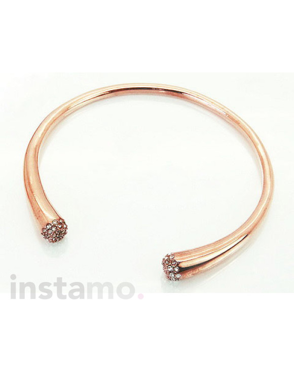 Pevný dámský ocelový náramek rose-303810-20
