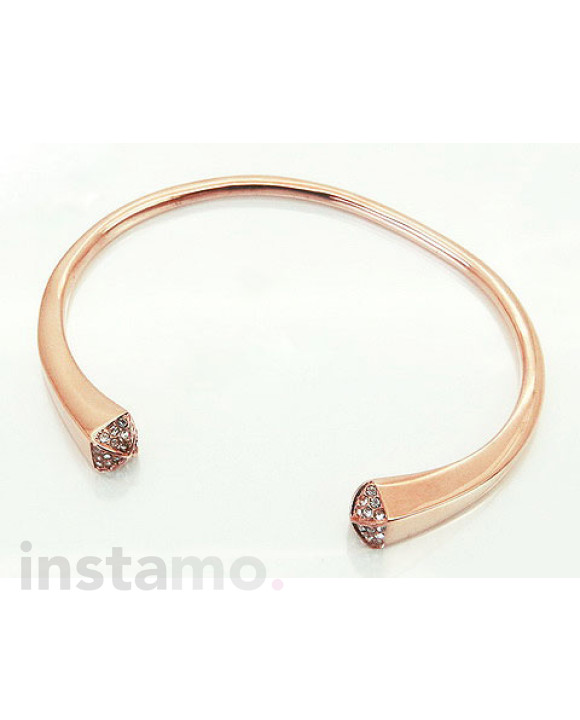 Pevný dámský ocelový náramek rose-303818-20