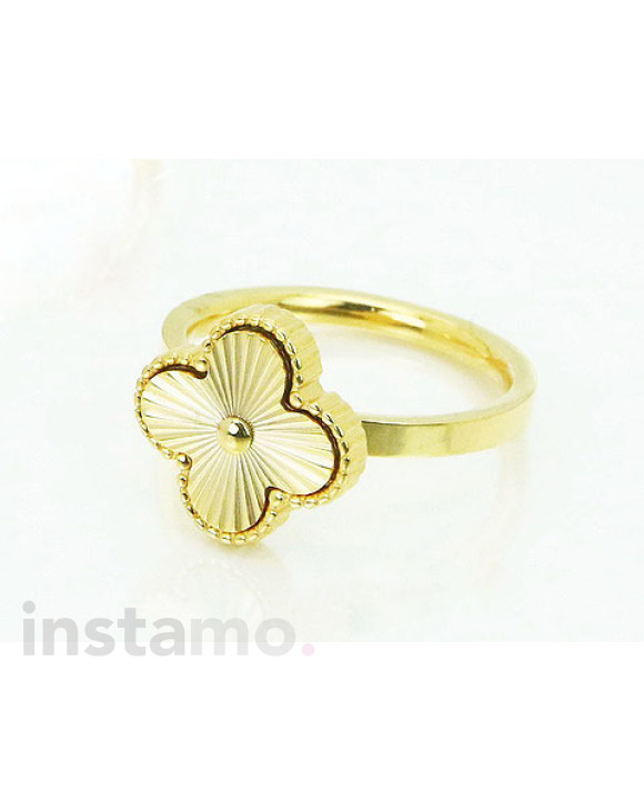 Dámský ocelový prsten pozlacený-281676-20