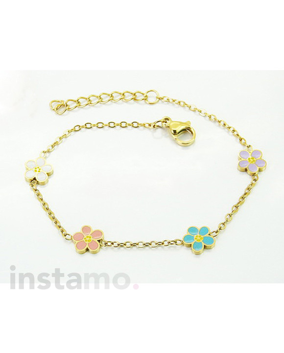 Dámský náramek s květy-321933-20