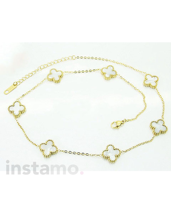 Dámský ocelový pozlacený náhrdelník-281870-20