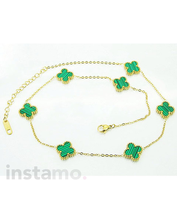 Dámský ocelový pozlacený náhrdelník-281873-20