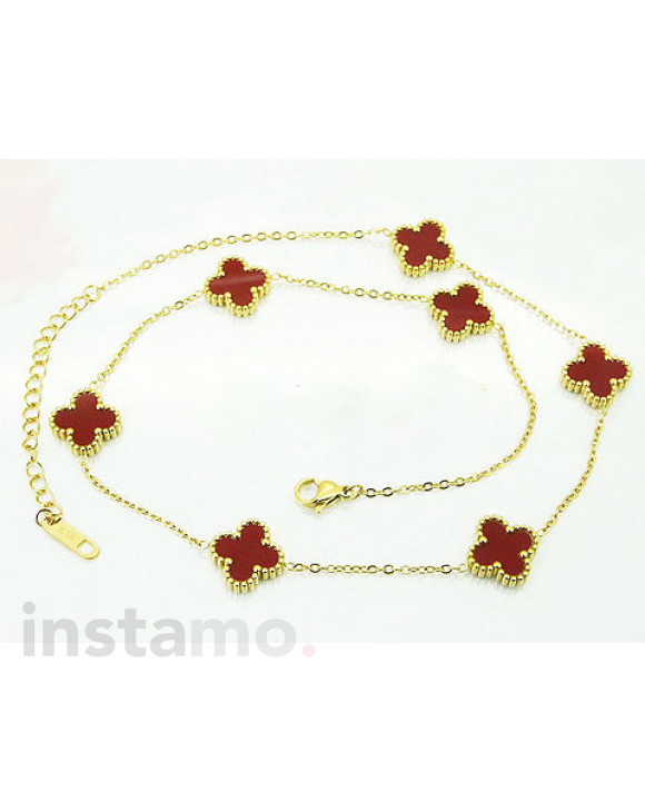 Dámský ocelový pozlacený náhrdelník-281871-20