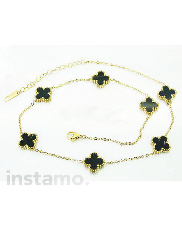 Dámský ocelový pozlacený náhrdelník-281872-20