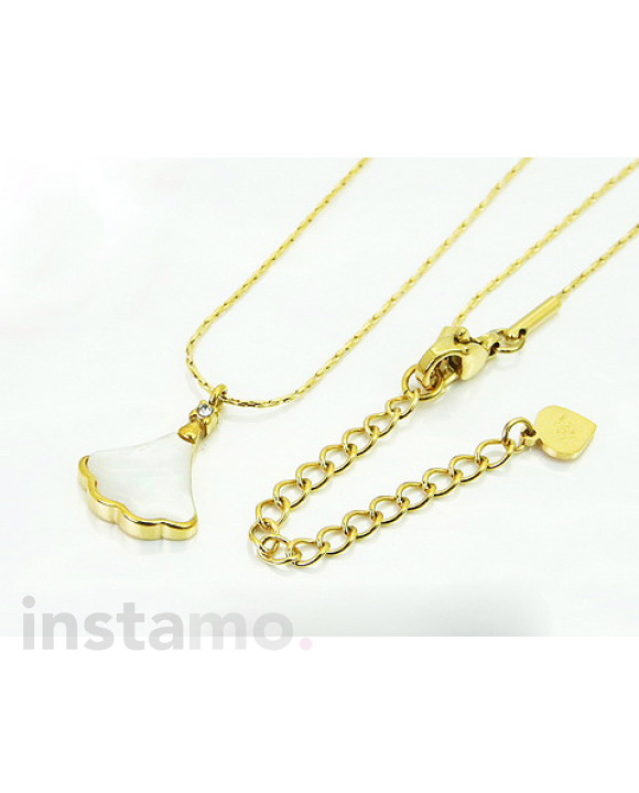 Dámský ocelový náhrdelník s přívěskem-321774-20