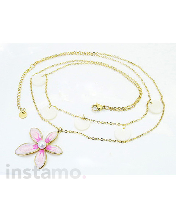 Dámský ocelový náhrdelník s přívěskem-321593-20